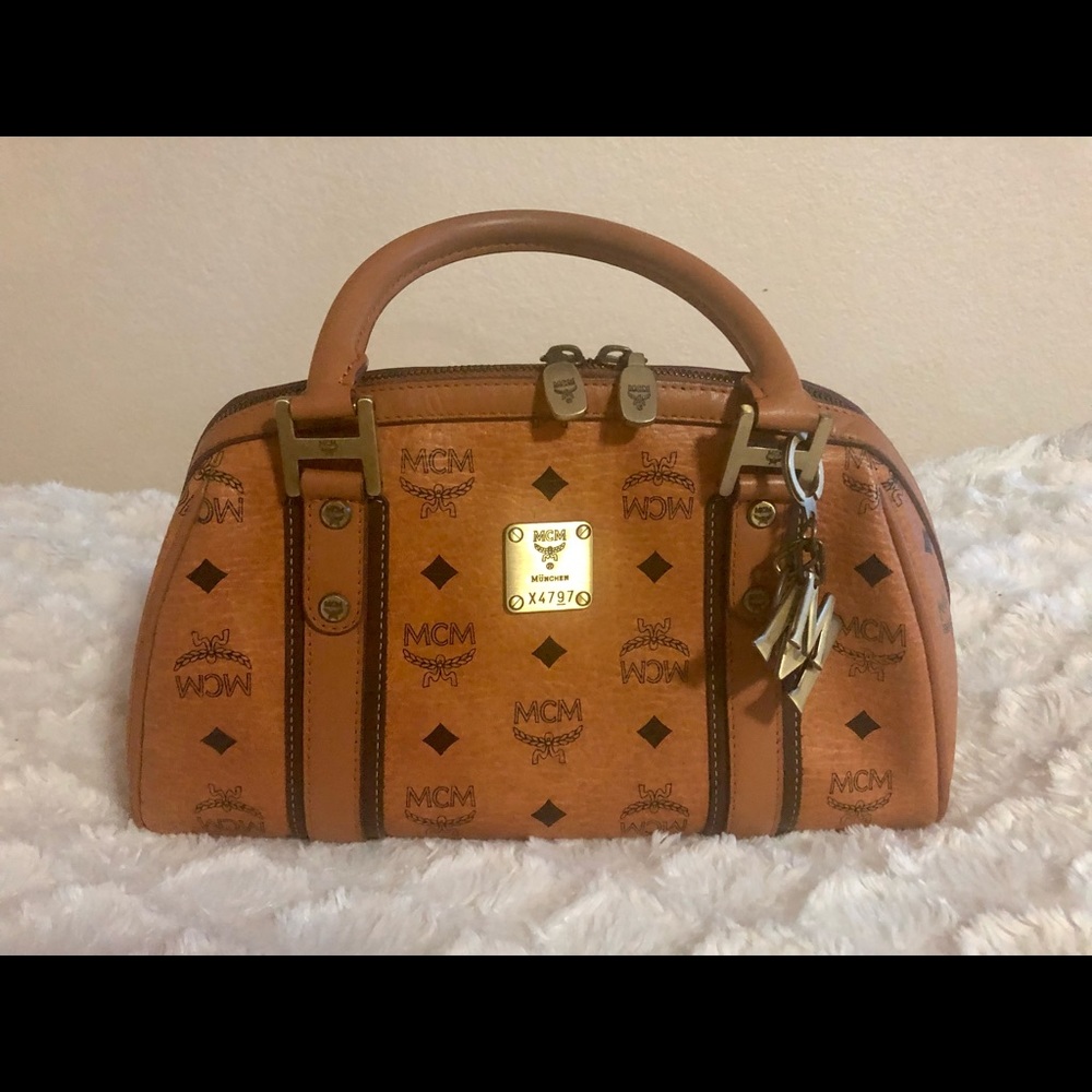 Preloved MCM top handle bag